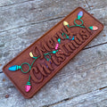 Merry Christmas Lights Wood Sign 2