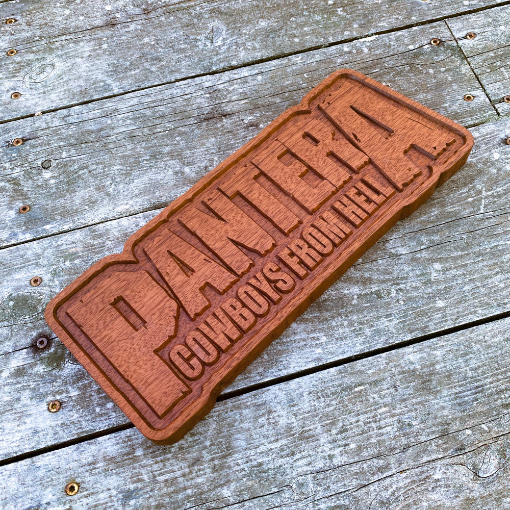 Pantera Cowboys From Hell Wood Sign 2