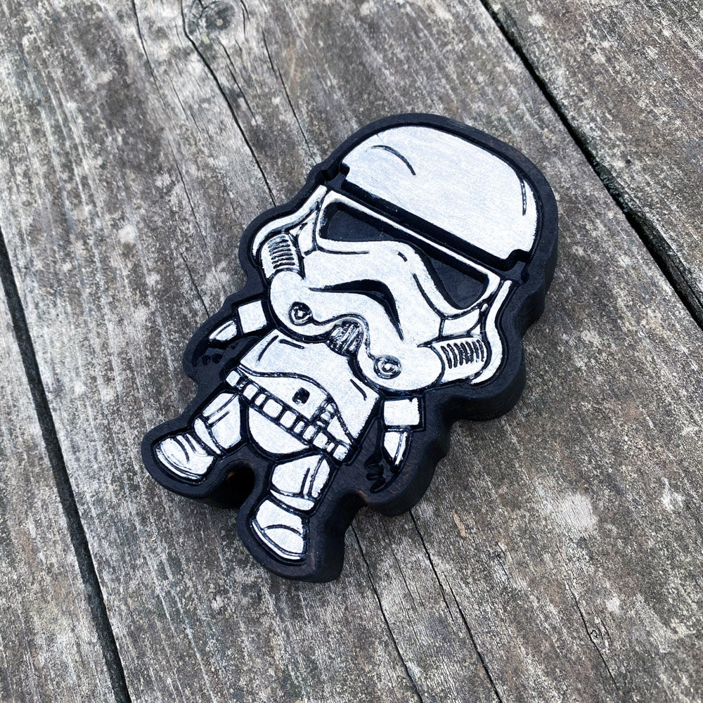 Stormtrooper Wood Decor - Size - Mini - Painted