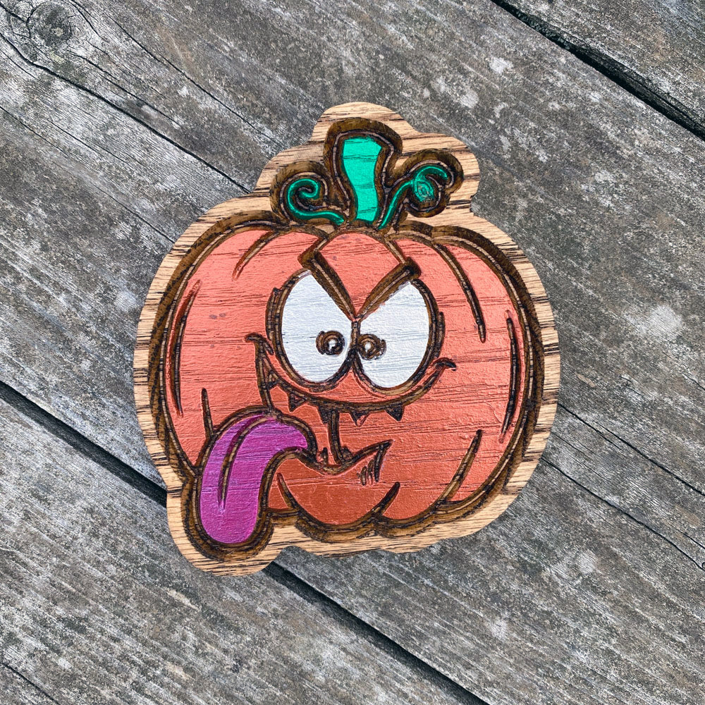 Mini Silly Jack-o-Lantern - Painted