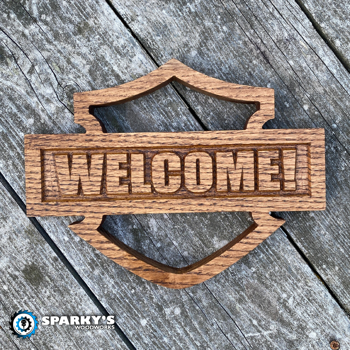 HD Shield Welcome Sign - Stain Only