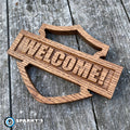 HD Shield Wood Welcome Sign - Stain Only