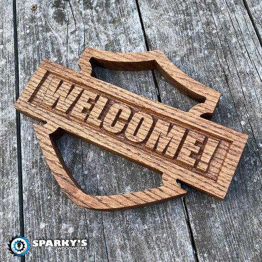 HD Shield Welcome Sign - Stain Only