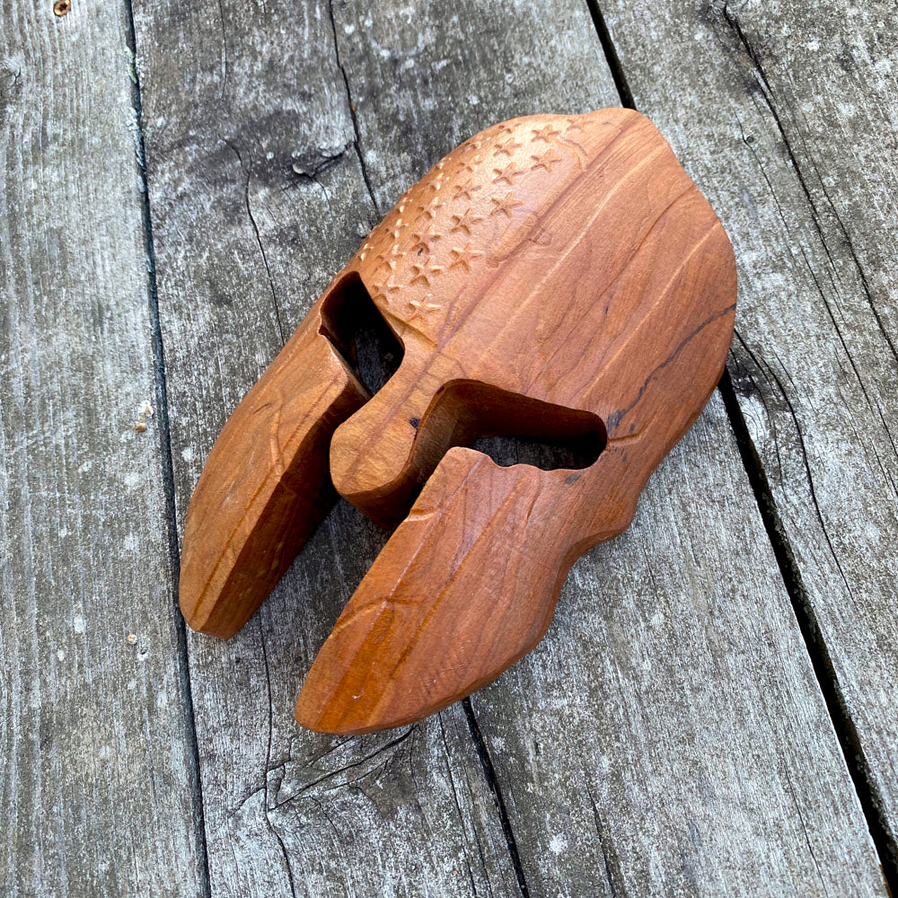 3D Wood USA Spartan Helmet - Size Small