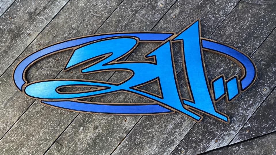 XL LED Backlit 3Eleven Wood Sign