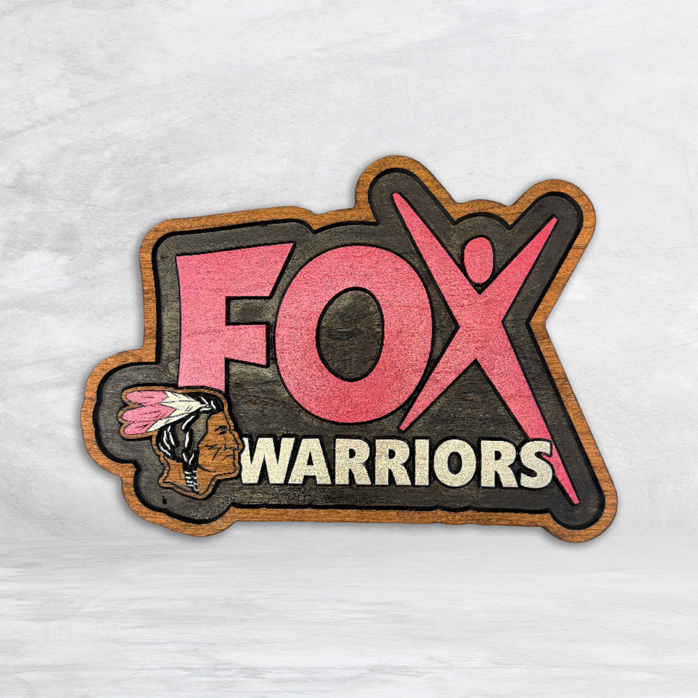 Fox Logo Warriors Sign