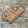 God Save America Wood Sign - Size Large - Stain Only