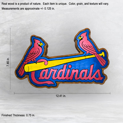 STL Cards Classic - Precision Carved Solid Cherry Decor Art - Made in USA