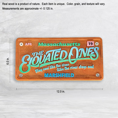 The Elovated Ones Inspired Wood License Plate - Made in USA