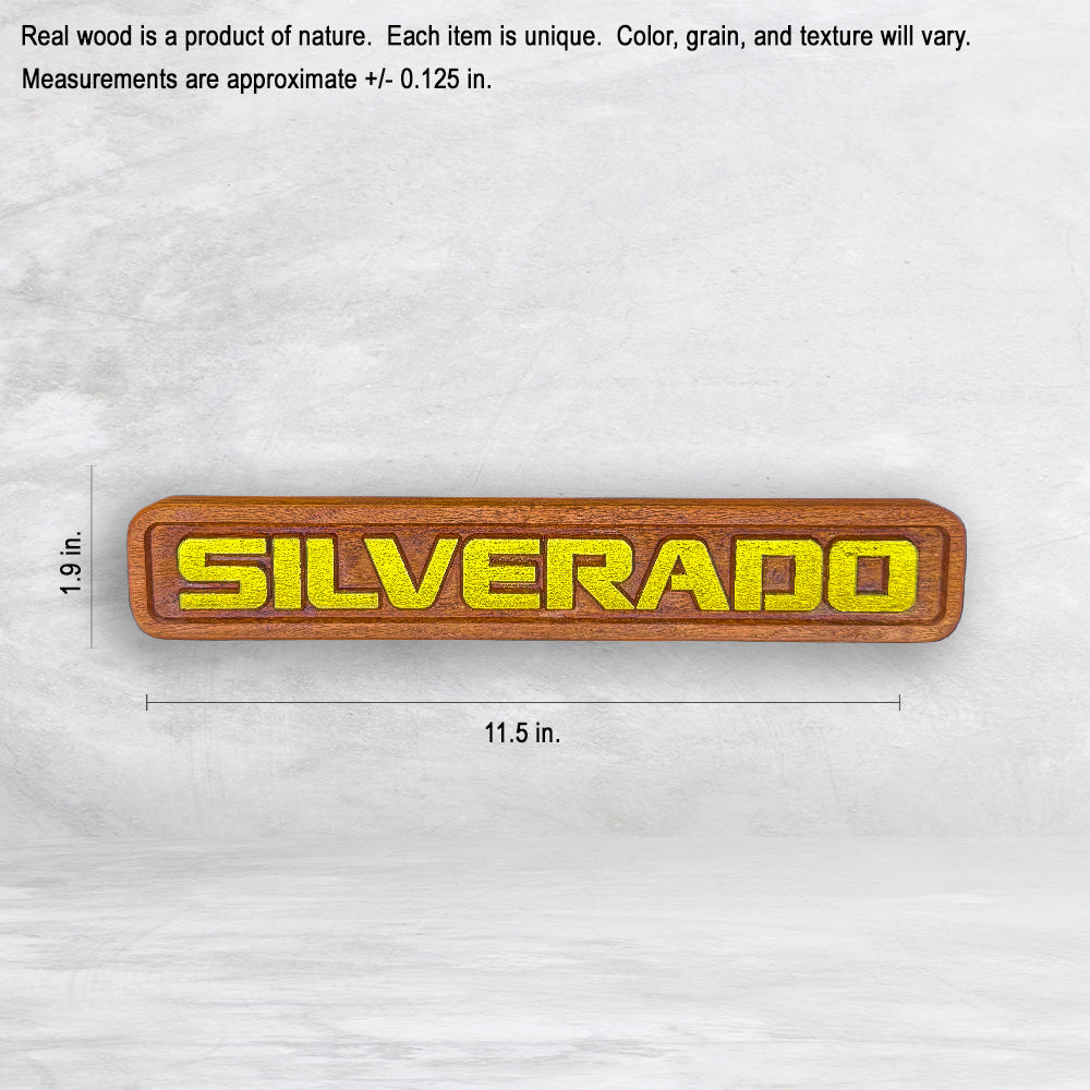 Silverado HD Wood Plaque - Made in USA