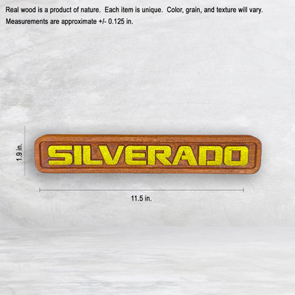Silverado HD Wood Plaque - Made in USA