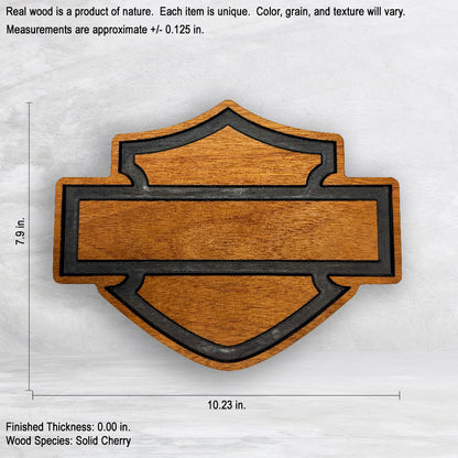 HD Shield Wood Plaque - Made in USA