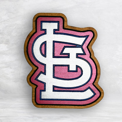 The STL - Precision Carved Solid Cherry Sign Art - Made in USA