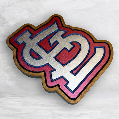 The STL - Precision Carved Solid Cherry Sign Art - Made in USA