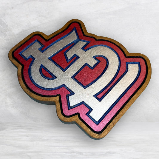 The STL - Precision Carved Solid Cherry Sign Art - Made in USA