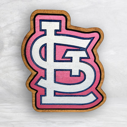 The STL - Precision Carved Solid Cherry Sign Art - Made in USA