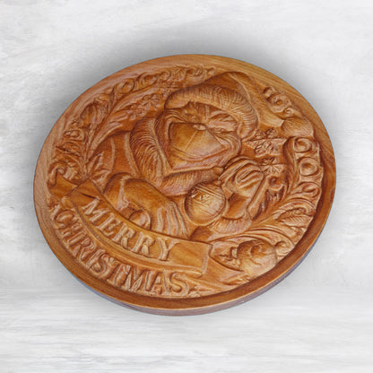 3D Grinch 1 - Unpainted - Precision Carved Solid Cherry Christmas Decor Art - Made in USA