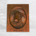 3D Carved Custom Wood Pet Memorial