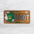 420 Wood License Plate - 14GOT