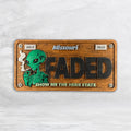 420 Wood License Plate - FADED