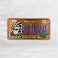 420 Wood License Plate - SKUNK