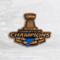 St. Louis Blues Stanley Cup Champions Carved Wood Sign