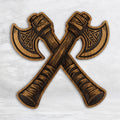 Crossed Viking Axes - Large