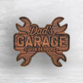 Dad's Garage with Wrenches Wood Sign