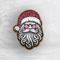 Tribal Santa Wood Decor - Painted