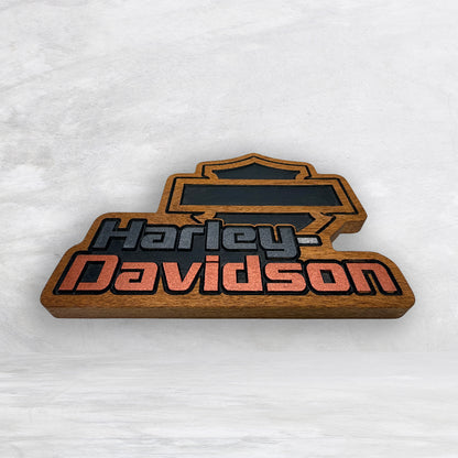 HD Name Shield Plaque - Solid Cherry Decor Art - Precision Carved - Hand Finished - Made in USA