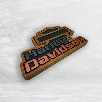 HD Name Shield Plaque - Solid Cherry Decor Art - Precision Carved - Hand Finished - Made in USA