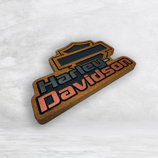 HD Name Shield Plaque - Solid Cherry Decor Art - Precision Carved - Hand Finished - Made in USA