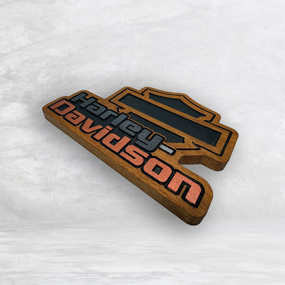 HD Name Shield Plaque - Solid Cherry Decor Art - Precision Carved - Hand Finished - Made in USA