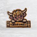 Highland Cow Welcome Sign 1
