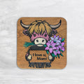 Highland Cow - I Love You Mom - Painted