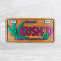 420 Wood License Plate - KUSH'D