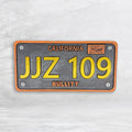 Bullitt Inspired Wood License Plate - JJZ 109