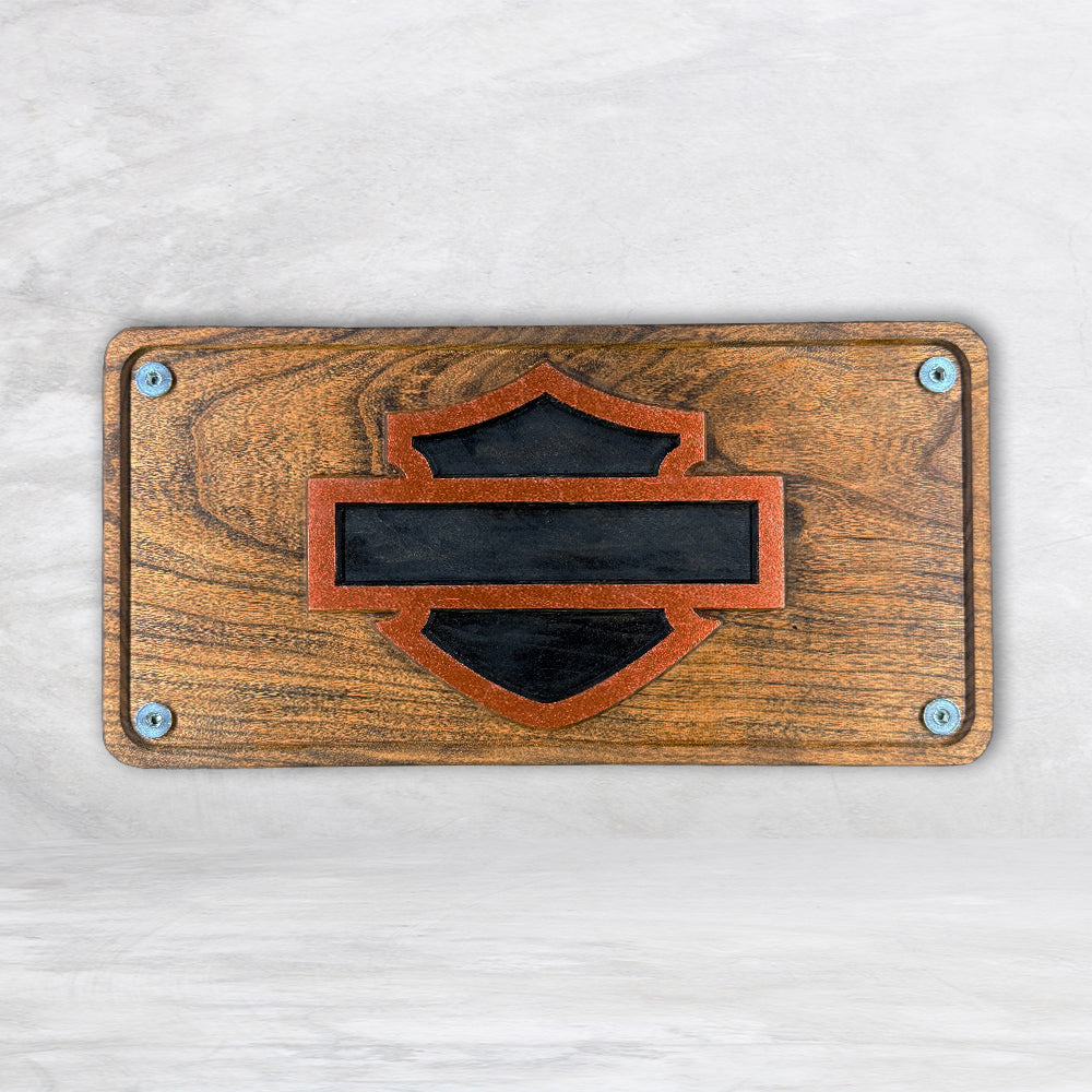 HD Wood License Plate - Style 1