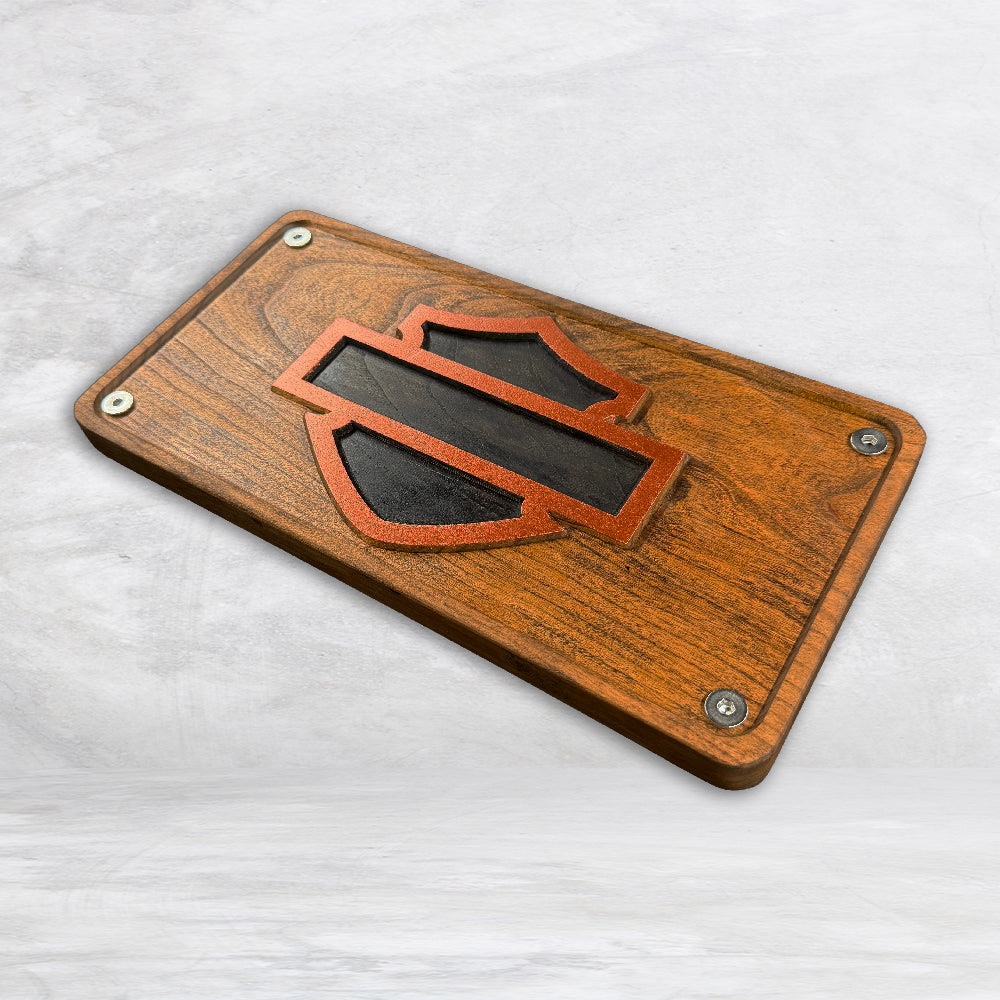 HD Wood License Plate - Style 1