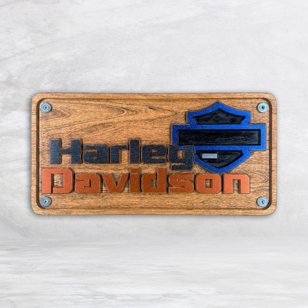HD Wood License Plate - Style 2