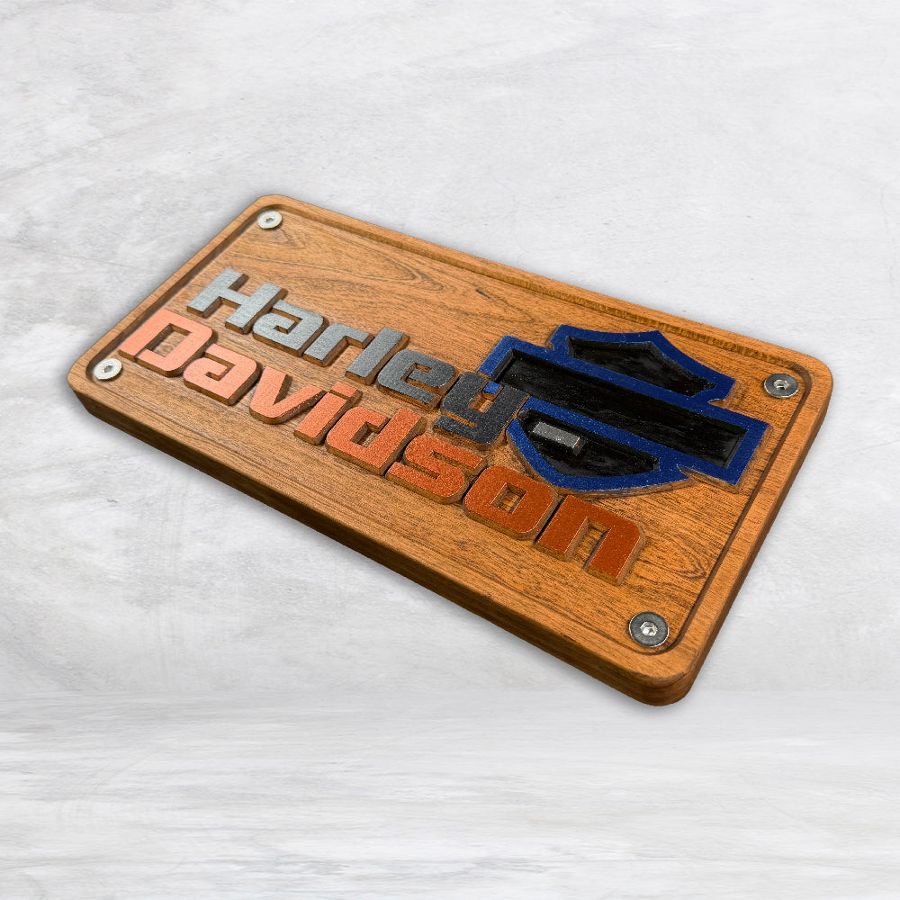 HD Wood License Plate - Style 2