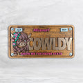 Highland Cow Wood License Plate - COWLDY