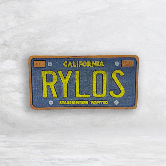 The Last Starfighter Inspired Wood License Plate - RYLOS - Made in USA