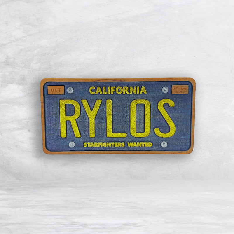 The Last Starfighter Inspired Wood License Plate - RYLOS