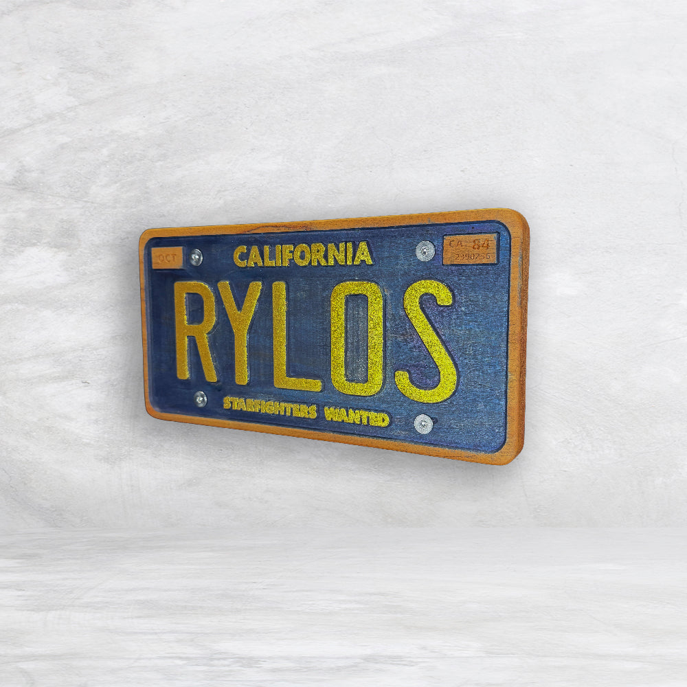 The Last Starfighter Inspired Wood License Plate - RYLOS - Made in USA