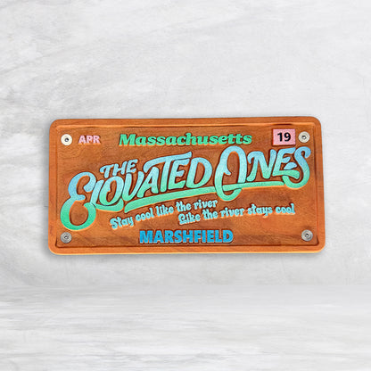 The Elovated Ones Inspired Wood License Plate - Made in USA