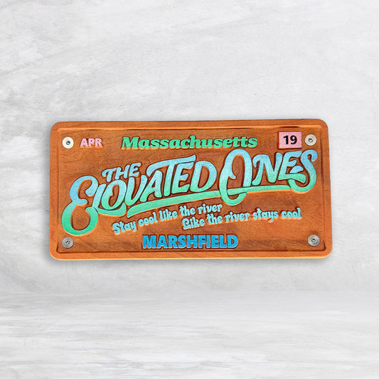 The Elovated Ones Inspired Wood License Plate - Made in USA