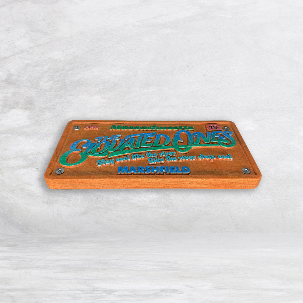 The Elovated Ones Inspired Wood License Plate - Made in USA