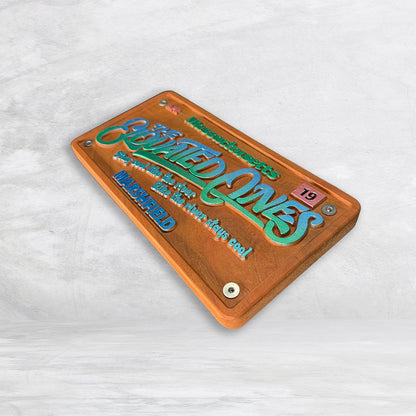 The Elovated Ones Inspired Wood License Plate - Made in USA