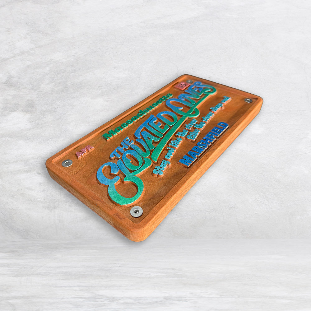 The Elovated Ones Inspired Wood License Plate - Made in USA